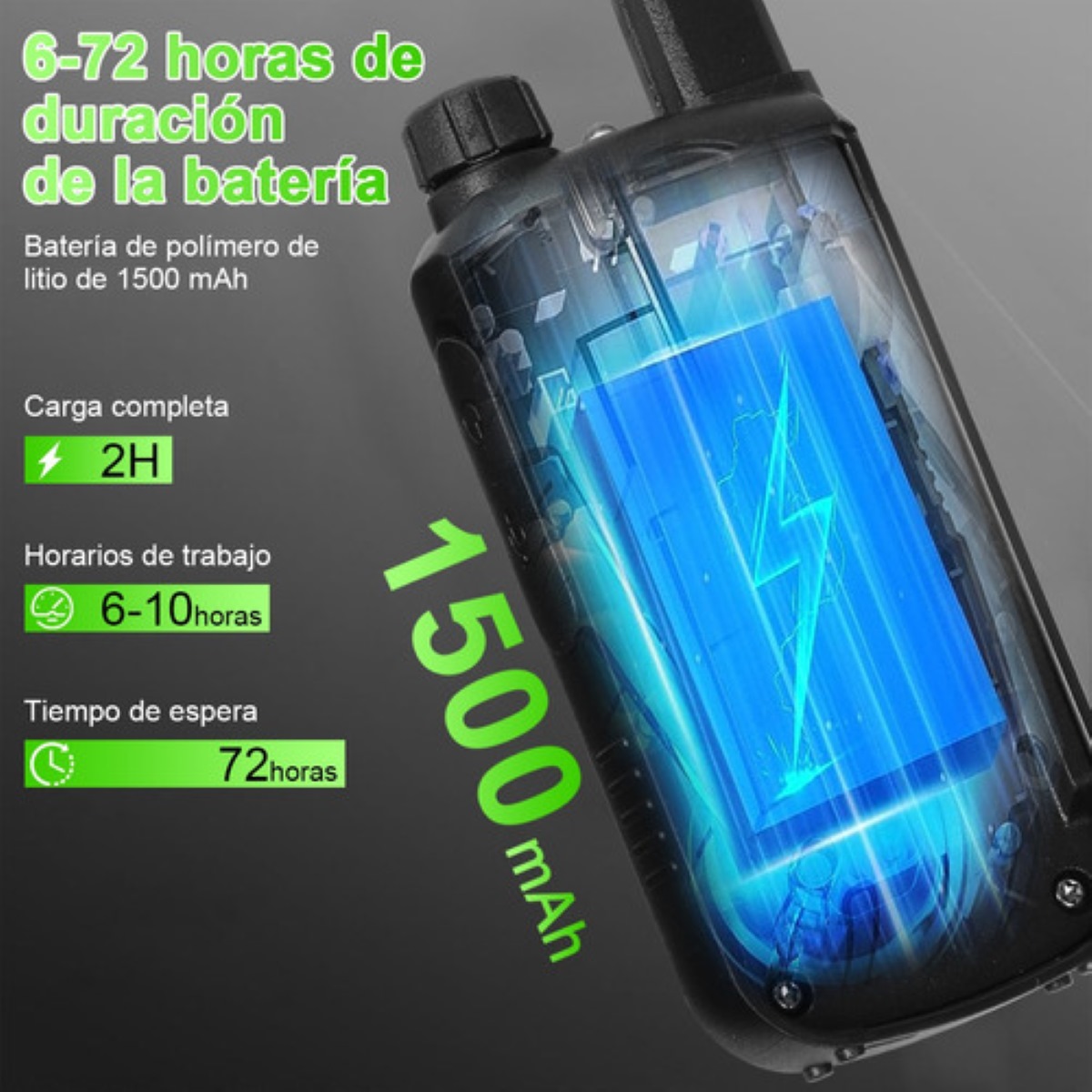 Walkie Talkie Radios Comunicación Recargable 5km 2pcs