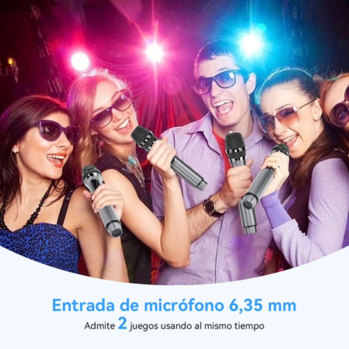 Micrófono Inalámbrico Profesional Karaoke Dinámico 2 Piezas