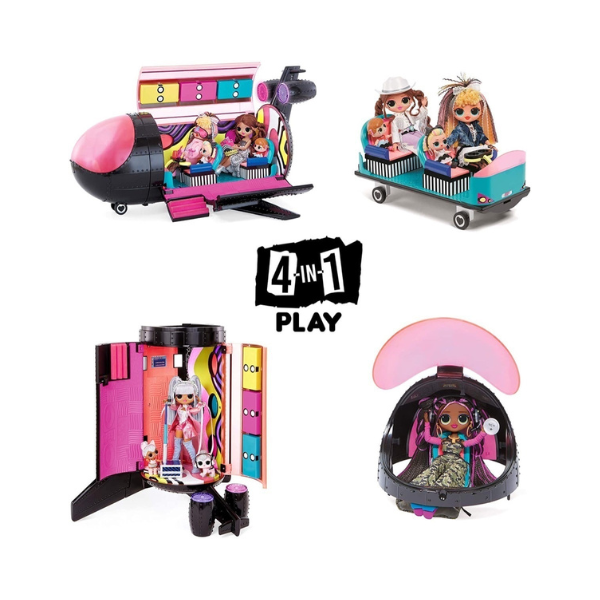 Lol Surprise Avión Remix 4 En 1 + 50 Sorpresas