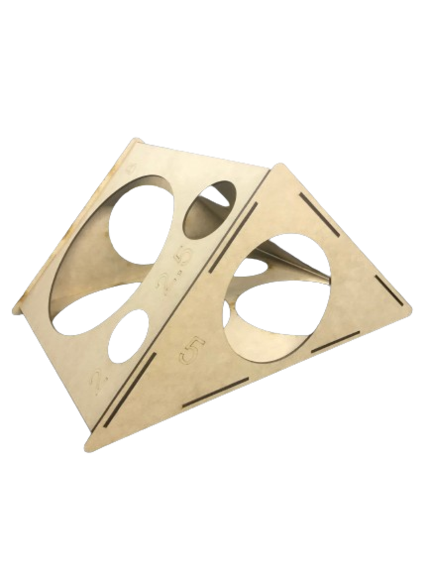 Calibrador de globos en forma triangular 3 mm 12 medidas.