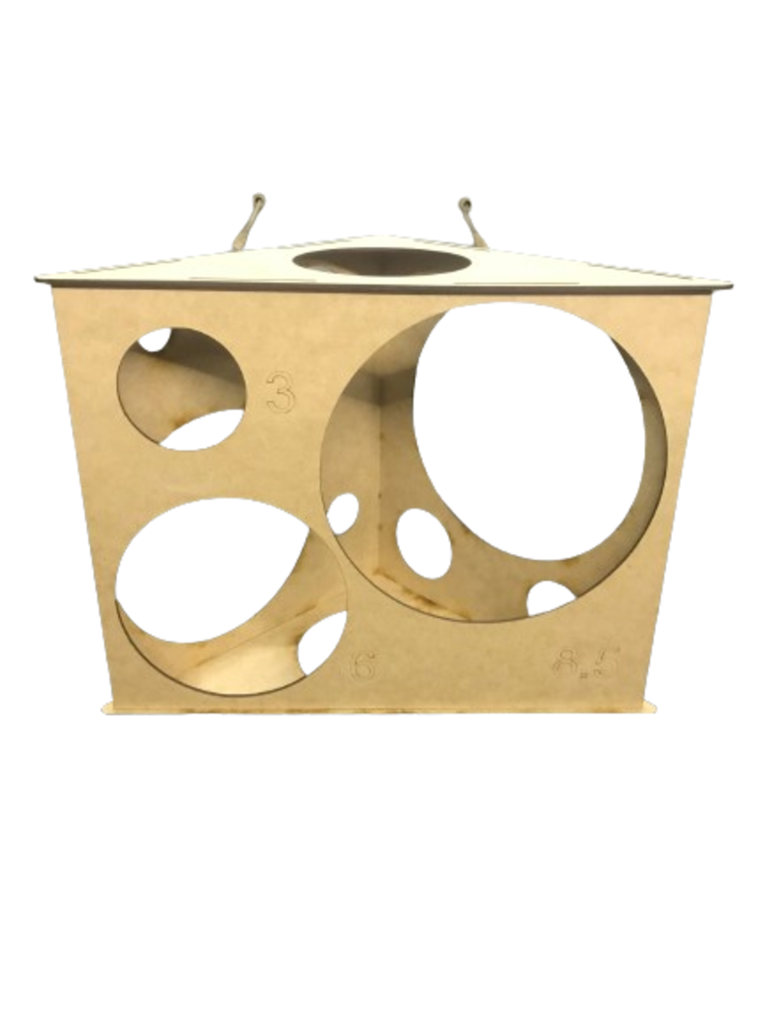 Calibrador de globos en forma triangular 3 mm 12 medidas.