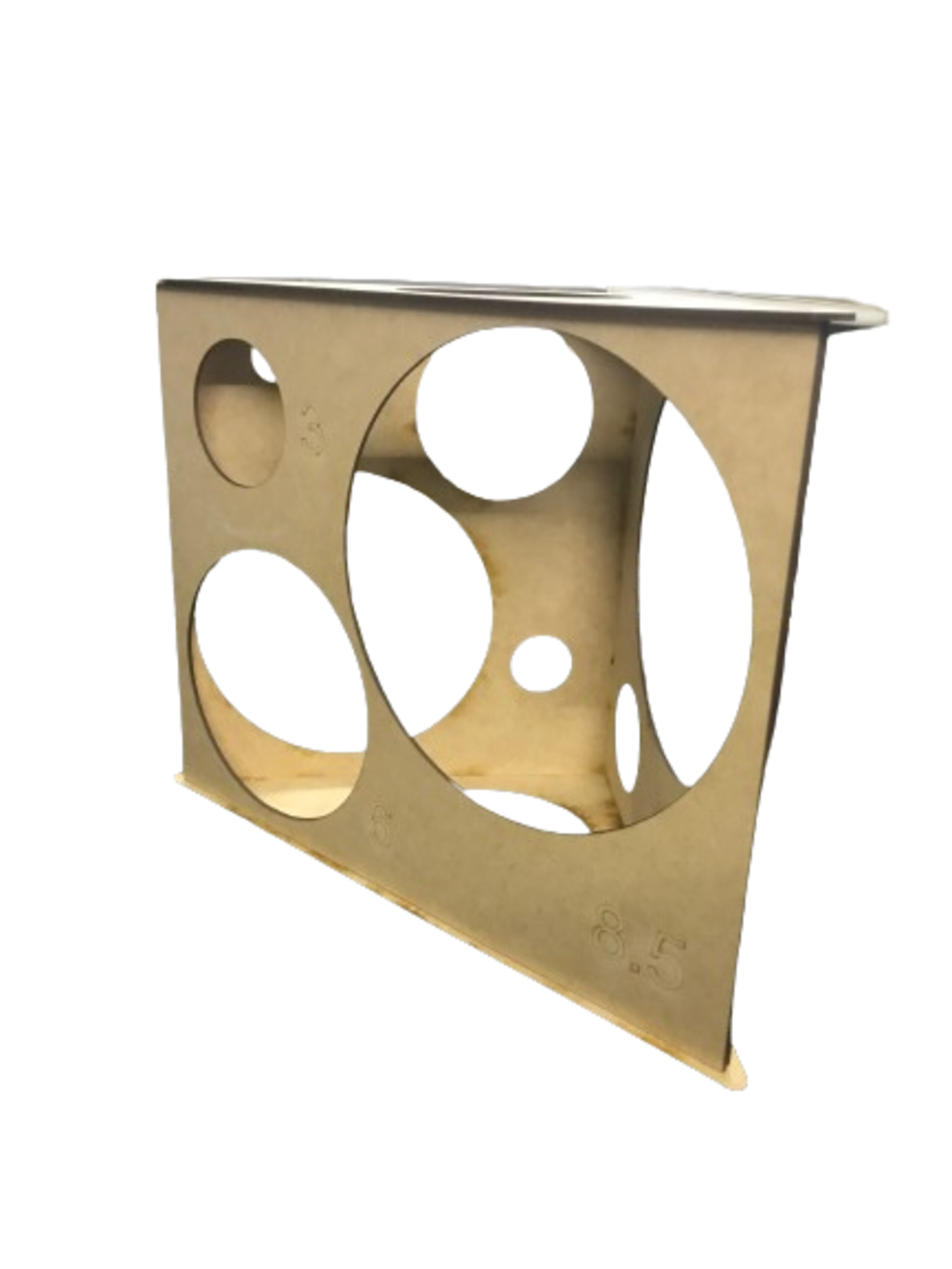 Calibrador de globos en forma triangular 3 mm 12 medidas.