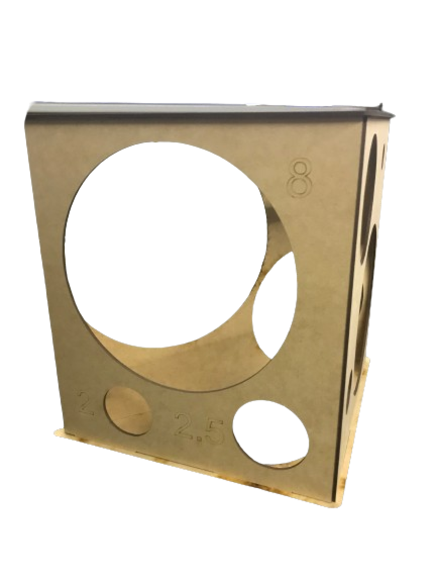 Calibrador de globos en forma triangular 3 mm 12 medidas.