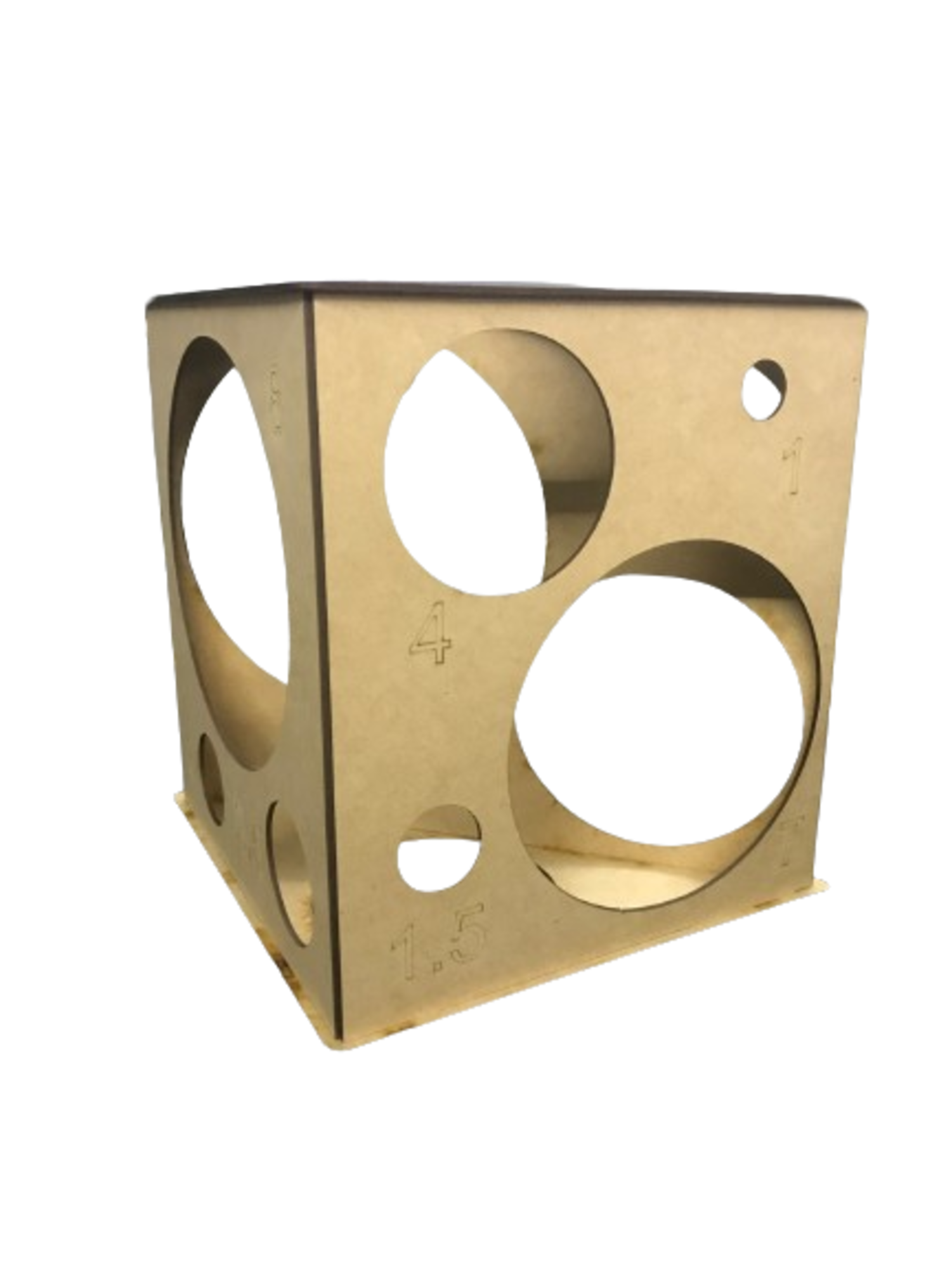 Calibrador de globos en forma triangular 3 mm 12 medidas.