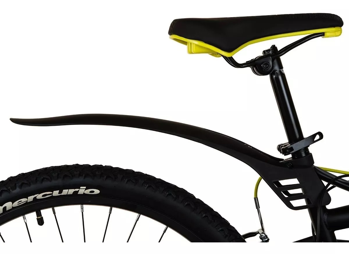 BICICLETA MERCURIO DH KAIZER 26 NEGRO/VERDE CON CASCO