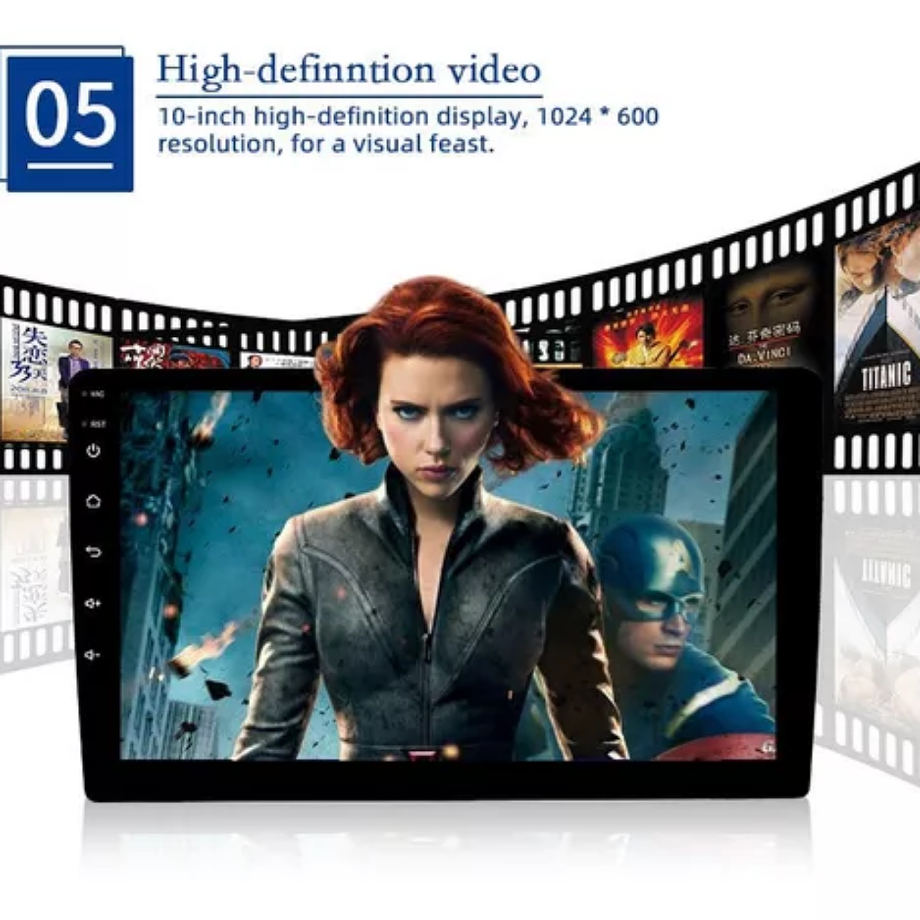 Estéreo De Coche Android 9.1 De 10 Pulgadas Con Camara 1 Din