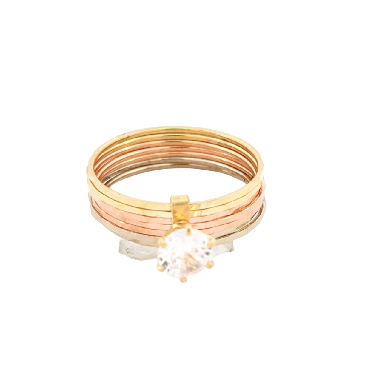 Anillo Semanario Oro 10 K Florentino + Obsequio.