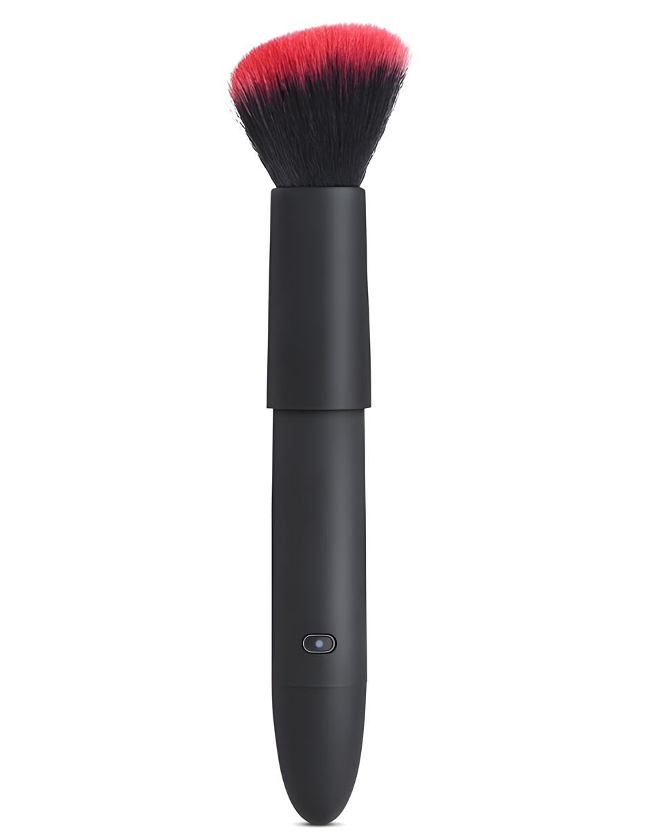 Brocha Para Maquillaje Vibrador Con 10 Patrones de Vibración Lusty Color Negro Mate