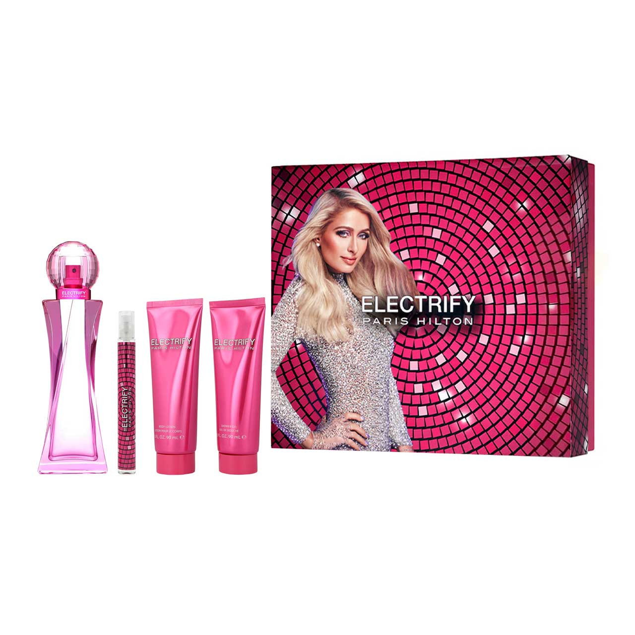 Set de mujer Paris Hilton Electrify 4 pzs