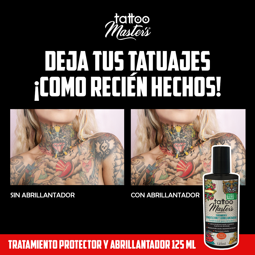 Tattoo master´s protector-abrillanta p/tatuaje 125ml c/u - 3 piezas
