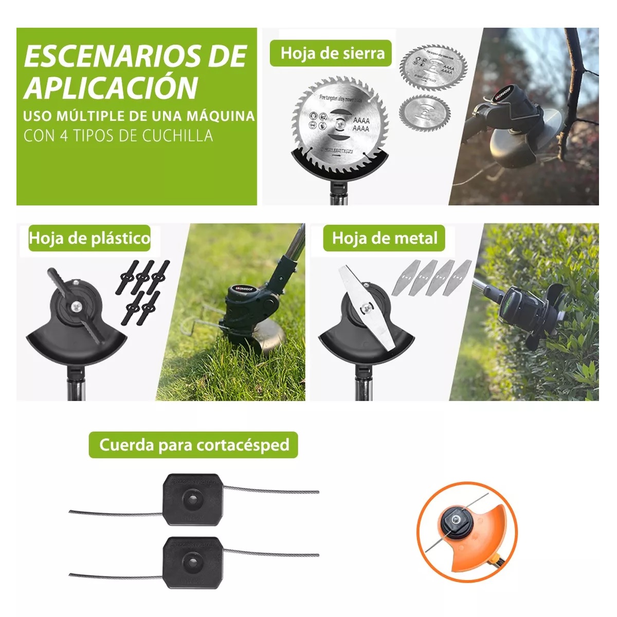 Desbrozadora Inalámbrica Podadora Pasto Cortadora De Césped.