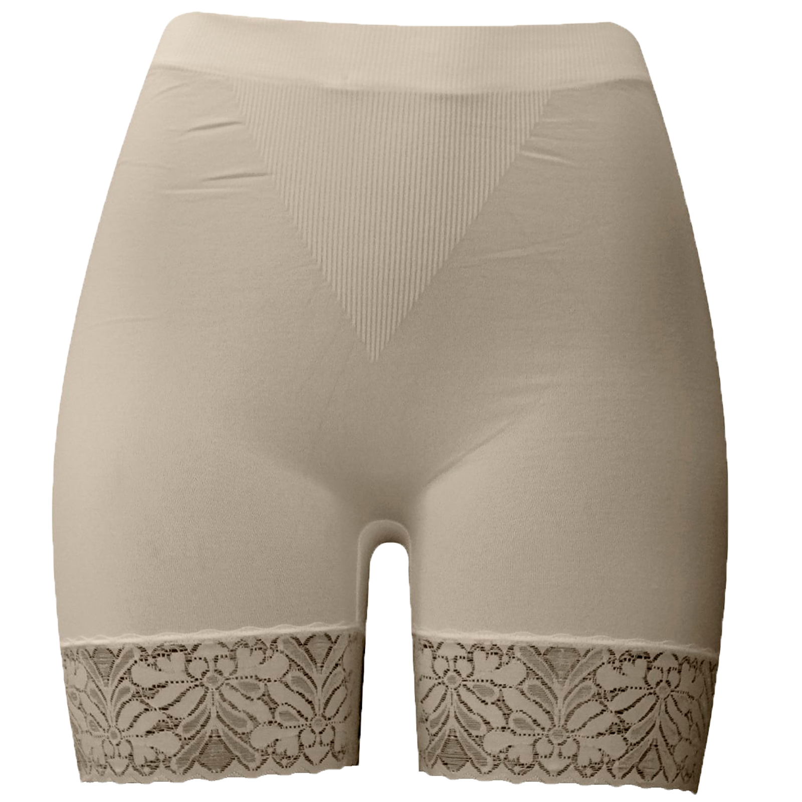 Shorts Mujer Push Up, Beige, Levanta Pompa, Unitalla Encaje, Pantaleta, Braga, Boxer, Bikini, Ropa Interior, Tanga.