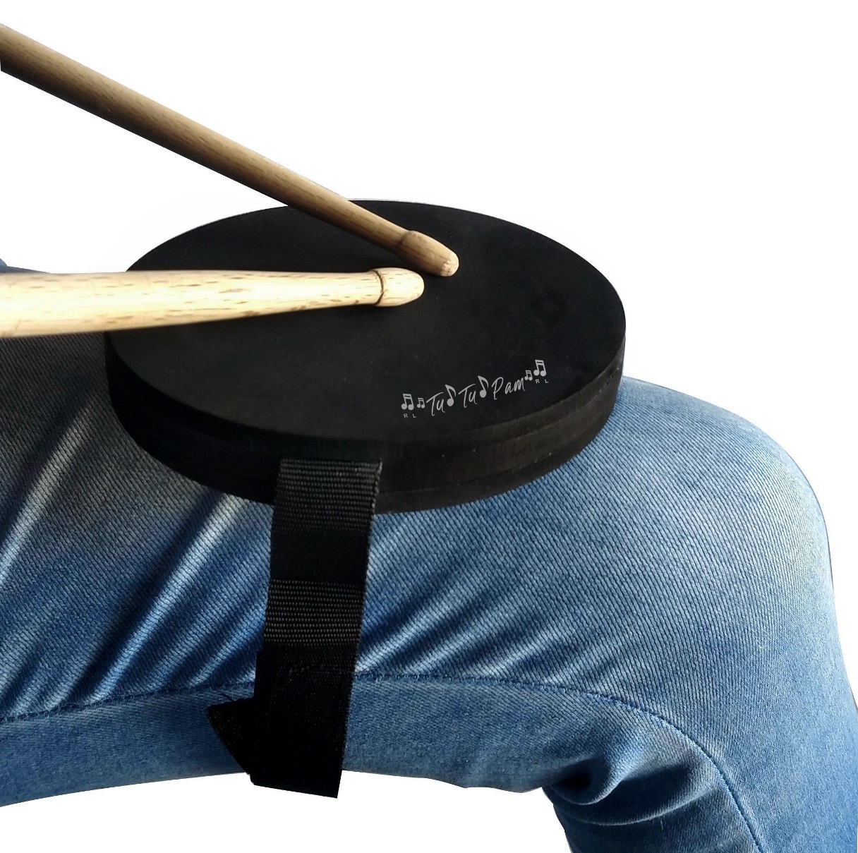 Pad Practicador Baterias Viajero Doble Pad + Baquetas