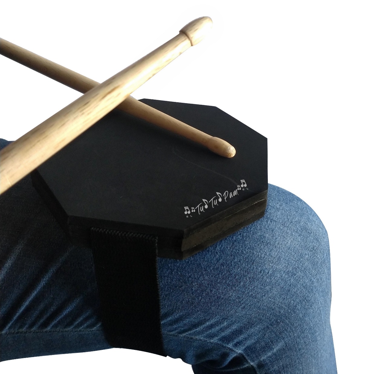 Pad Practicador Baterias Viajero Doble Pad Octago + Baquetas