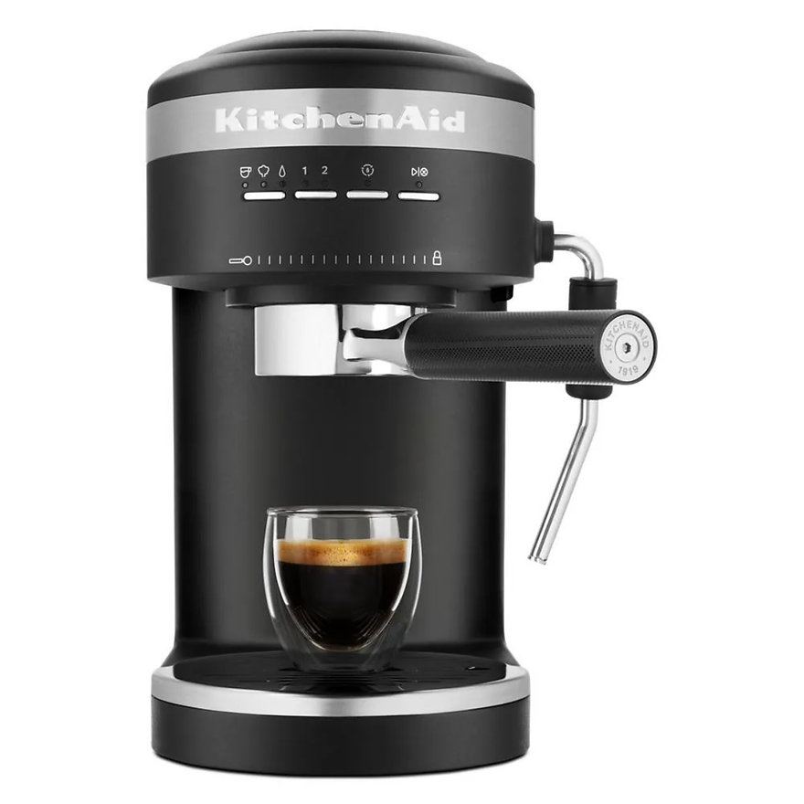 Cafetera Espresso KitchenAid KES6403BM para 6 Tazas Negro Mate.