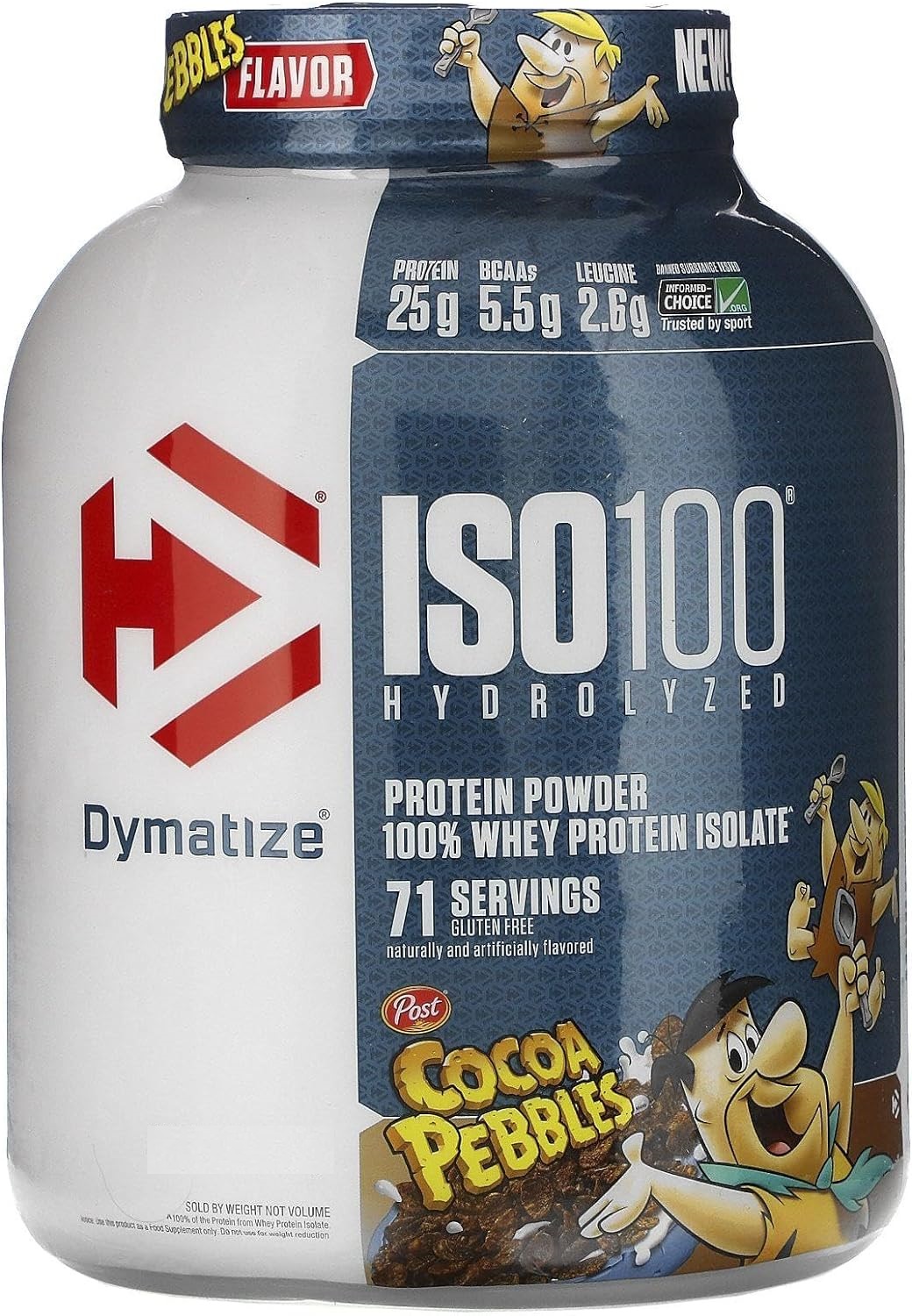 Proteina Dymatize Hidrolizada iso 100 Sabor Cocoa 71 Serv..
