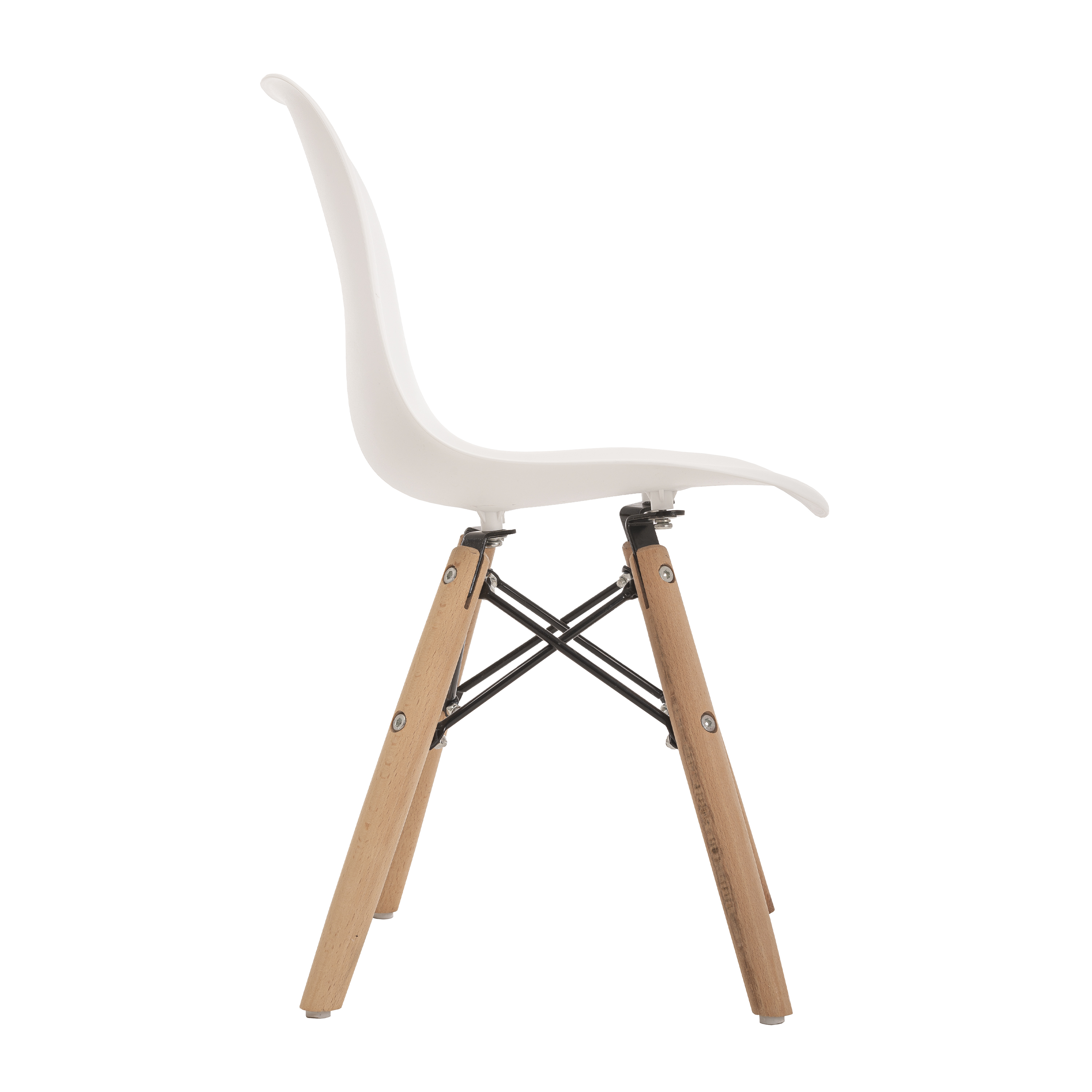 Silla Eames infantil para niños y niñas diseño Moderno (blanca, gris clara y Rosa) Duduk 