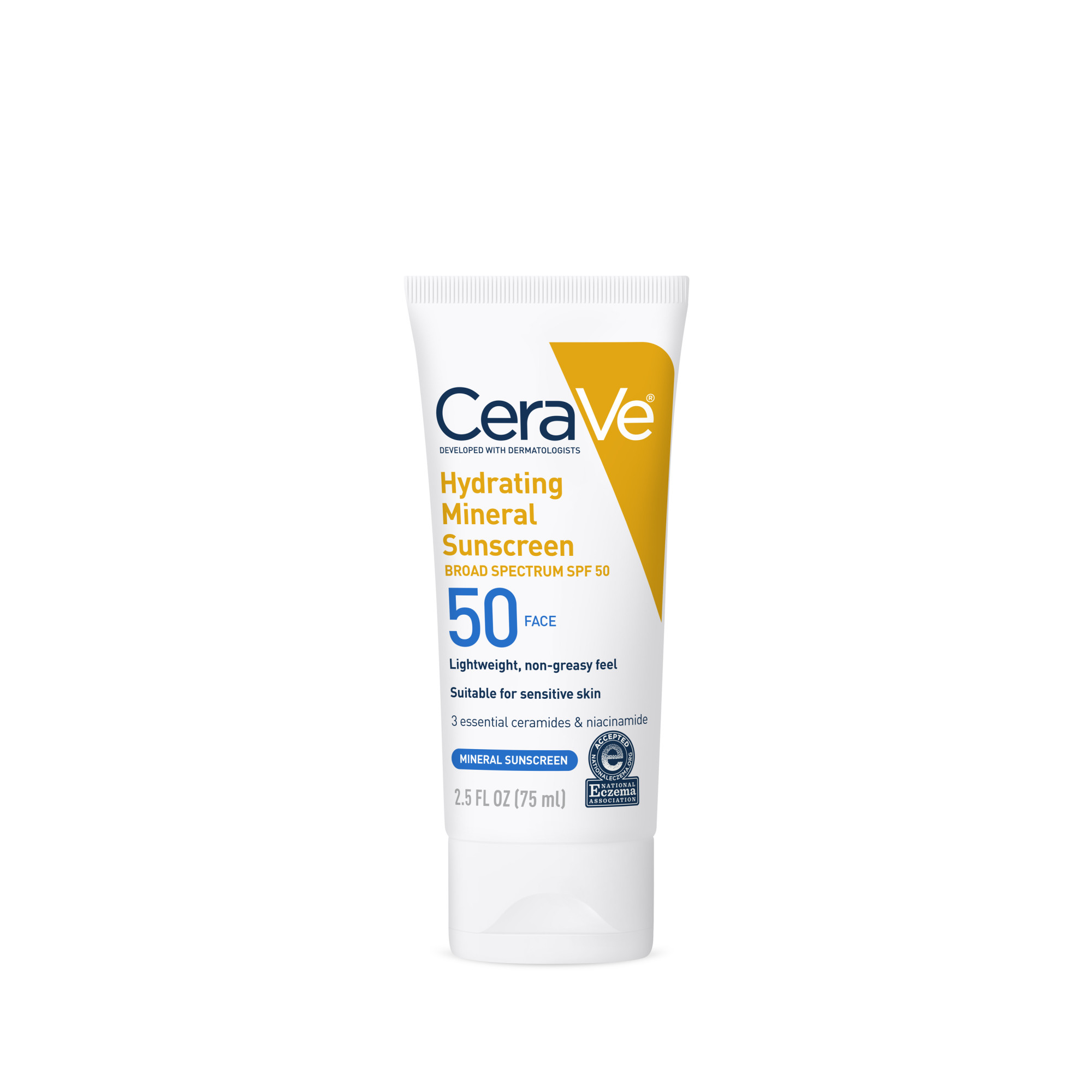 Cerave Hydrating Face Sunscreen Spf 50, Mineral Ligero