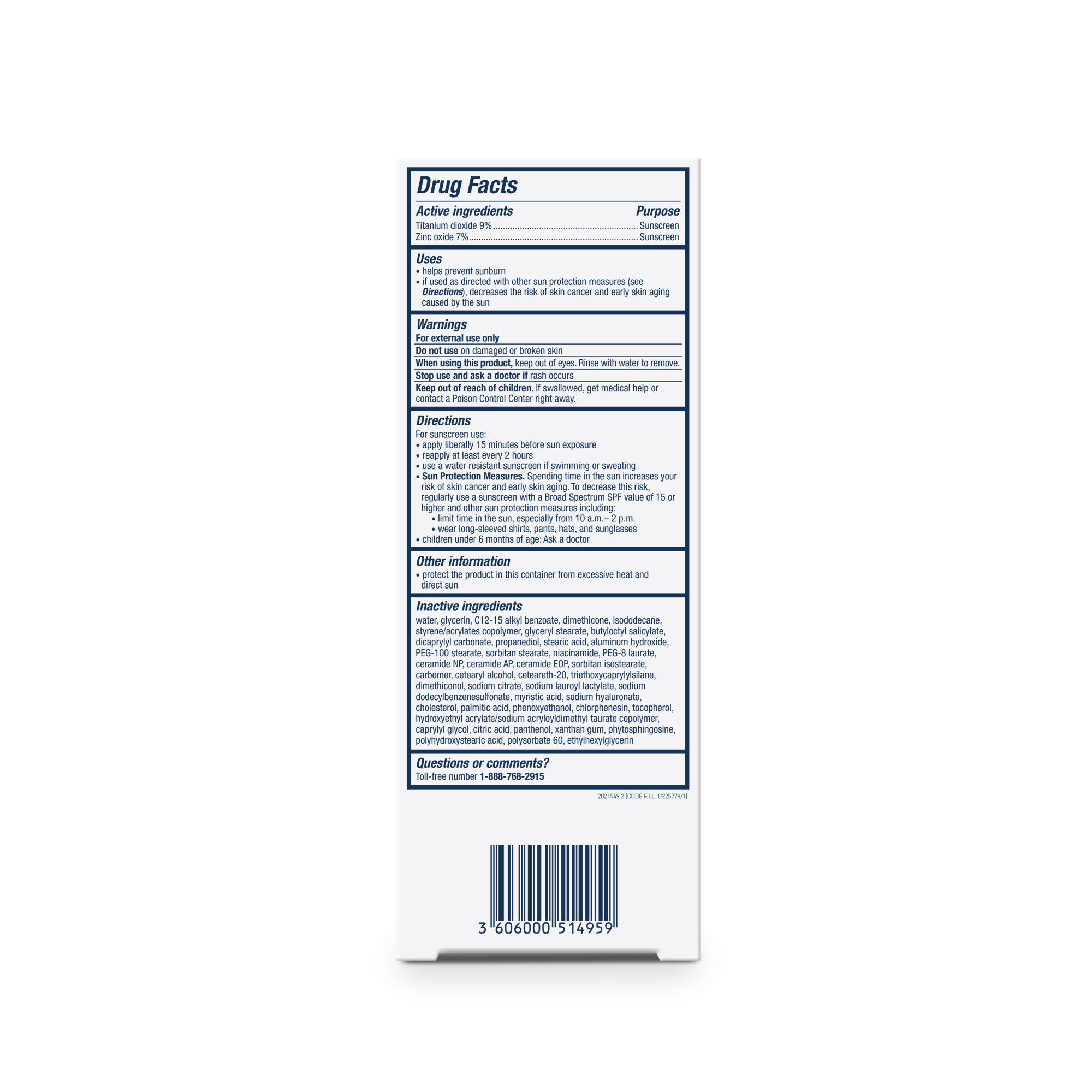 Cerave Hydrating Face Sunscreen Spf 50, Mineral Ligero