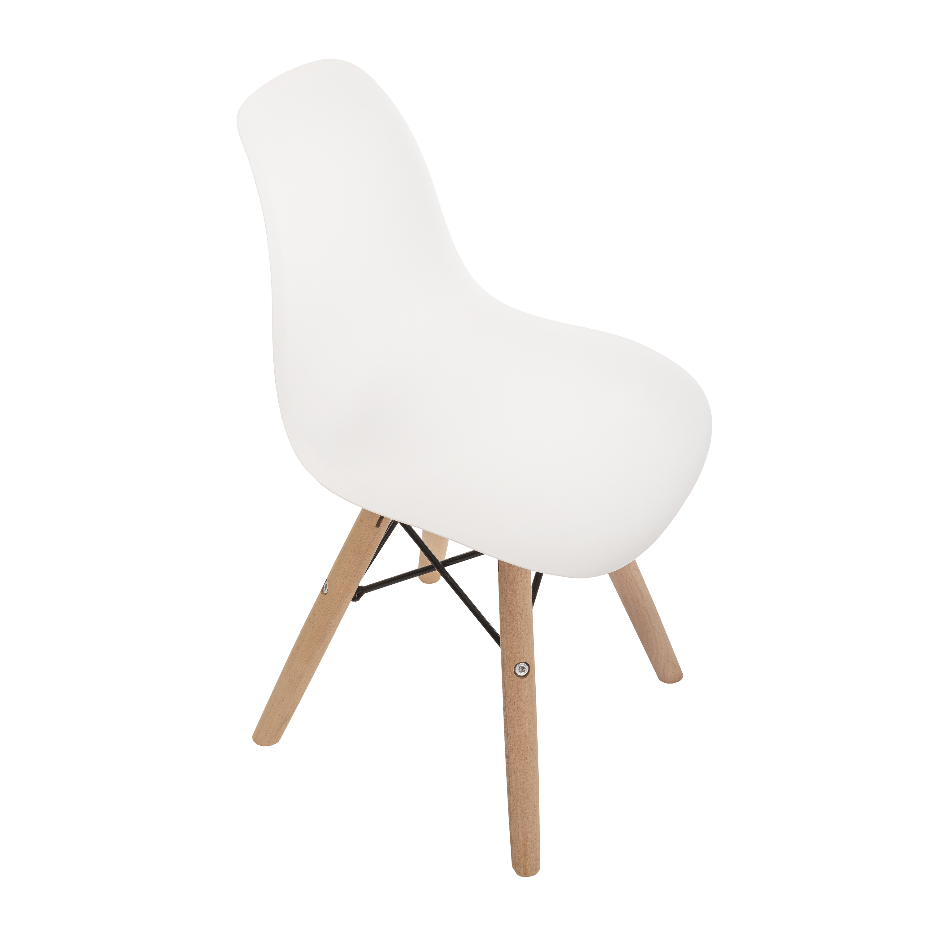 Silla Eames infantil para niños y niñas diseño Moderno (blanca, gris clara y Rosa) Duduk 