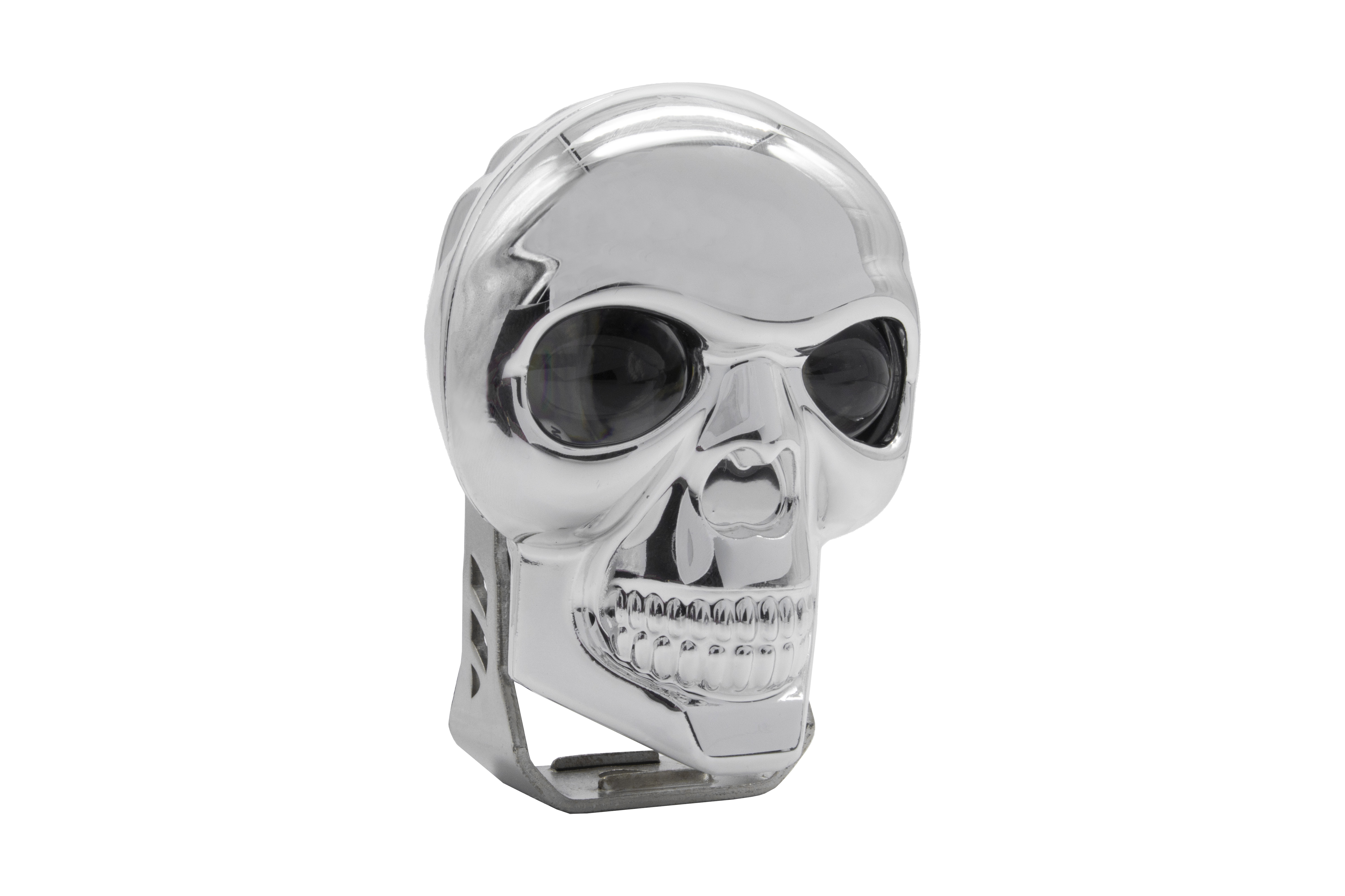 Faro Led Para Moto De Calavera Luz Bca/ambar 20w