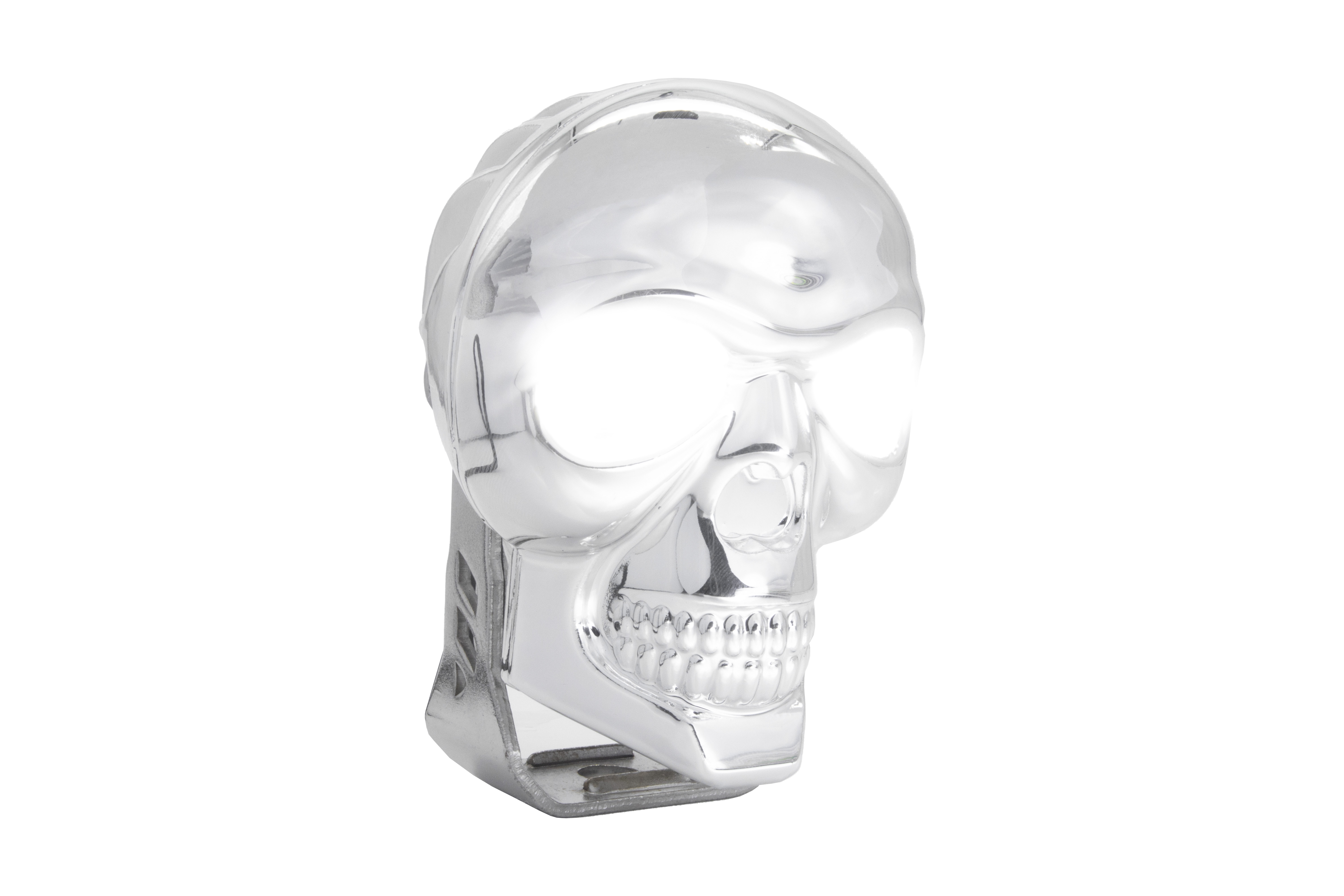 Faro Led Para Moto De Calavera Luz Bca/ambar 20w