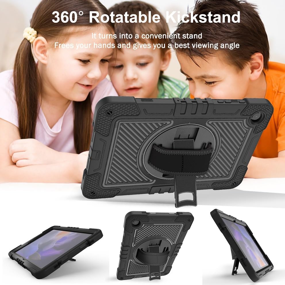 Funda Uso Rudo Para Tablet Samsung Galaxy Tab A9+ Plus Sm-X210 Sm-X216 11 2023 (Negro).