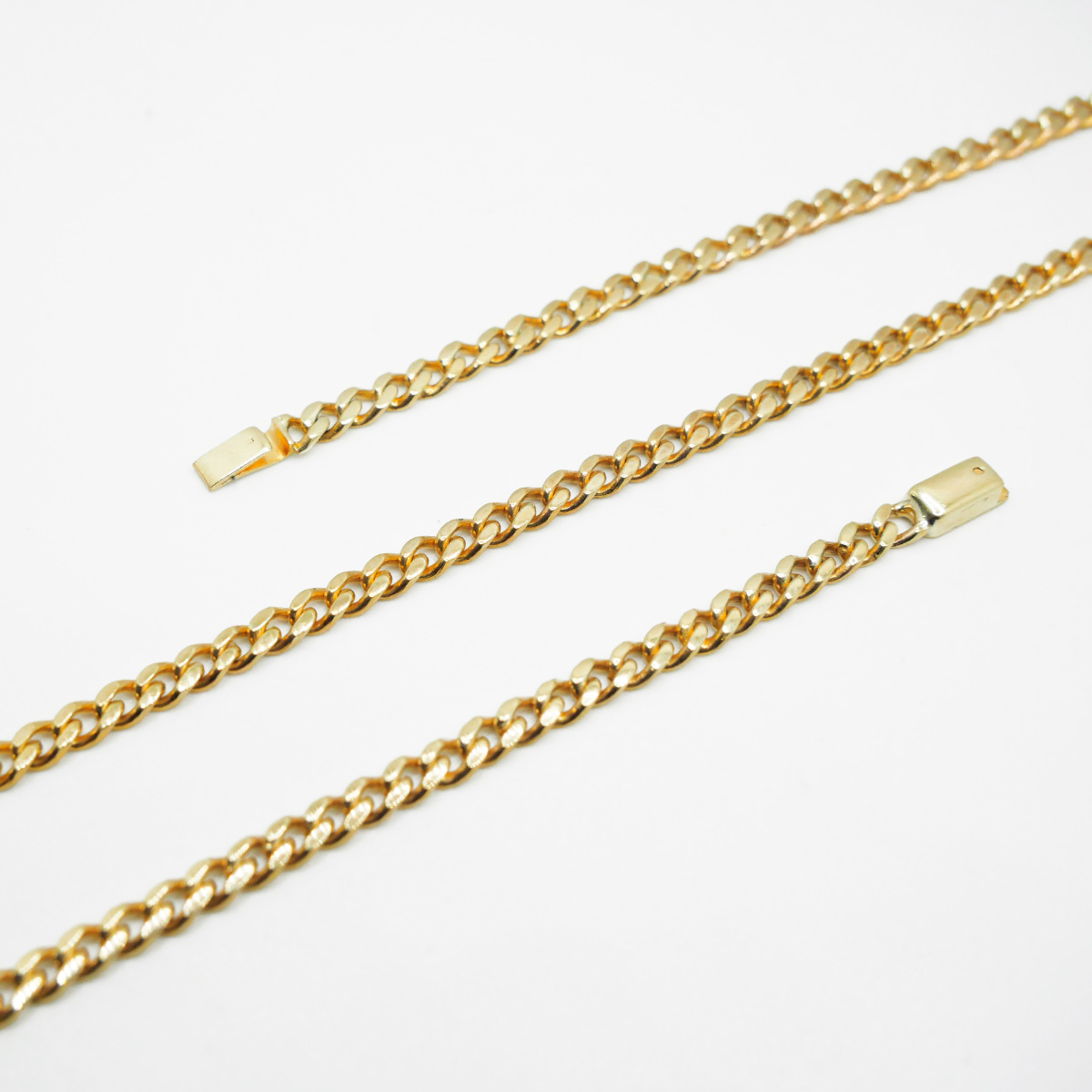 Cadena Oro 10k Barbada Hombre 