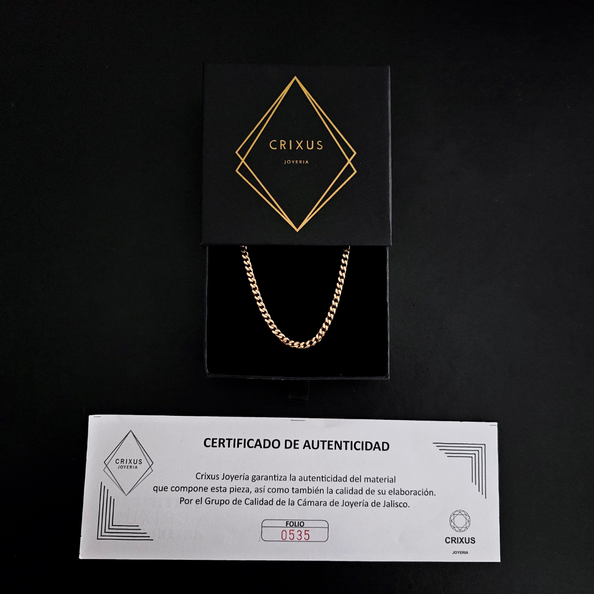 Cadena Oro 10k Barbada Hombre 