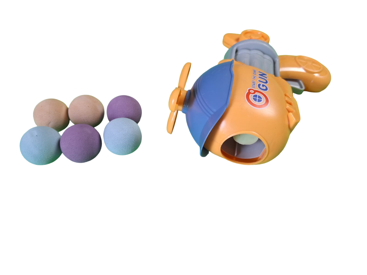 Pistolas De Juguete Color Naranja Lanzadora De Pelotas Diseños Para Niños