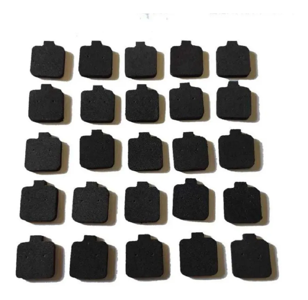 Blisters para aretes blancos o negros,140 Almohadillas para aretes, de 2.5 x 2.8 cm de fomy