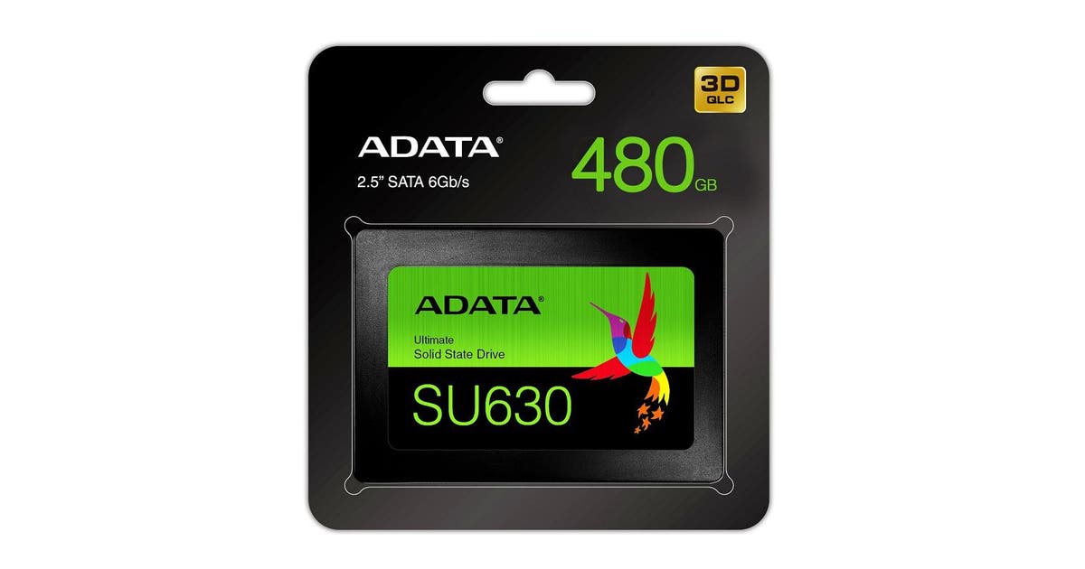 Disco duro Solido Ssd Adata Su630 480gb 2.5 Sata3 7mm Asu630ss para laptop