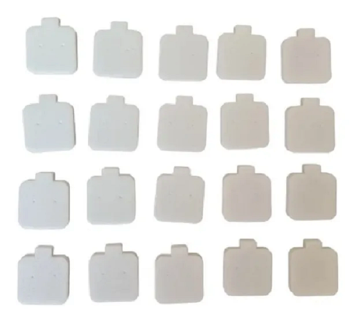 Blisters para aretes blancos o negros,140 Almohadillas para aretes, de 2.5 x 2.8 cm de fomy