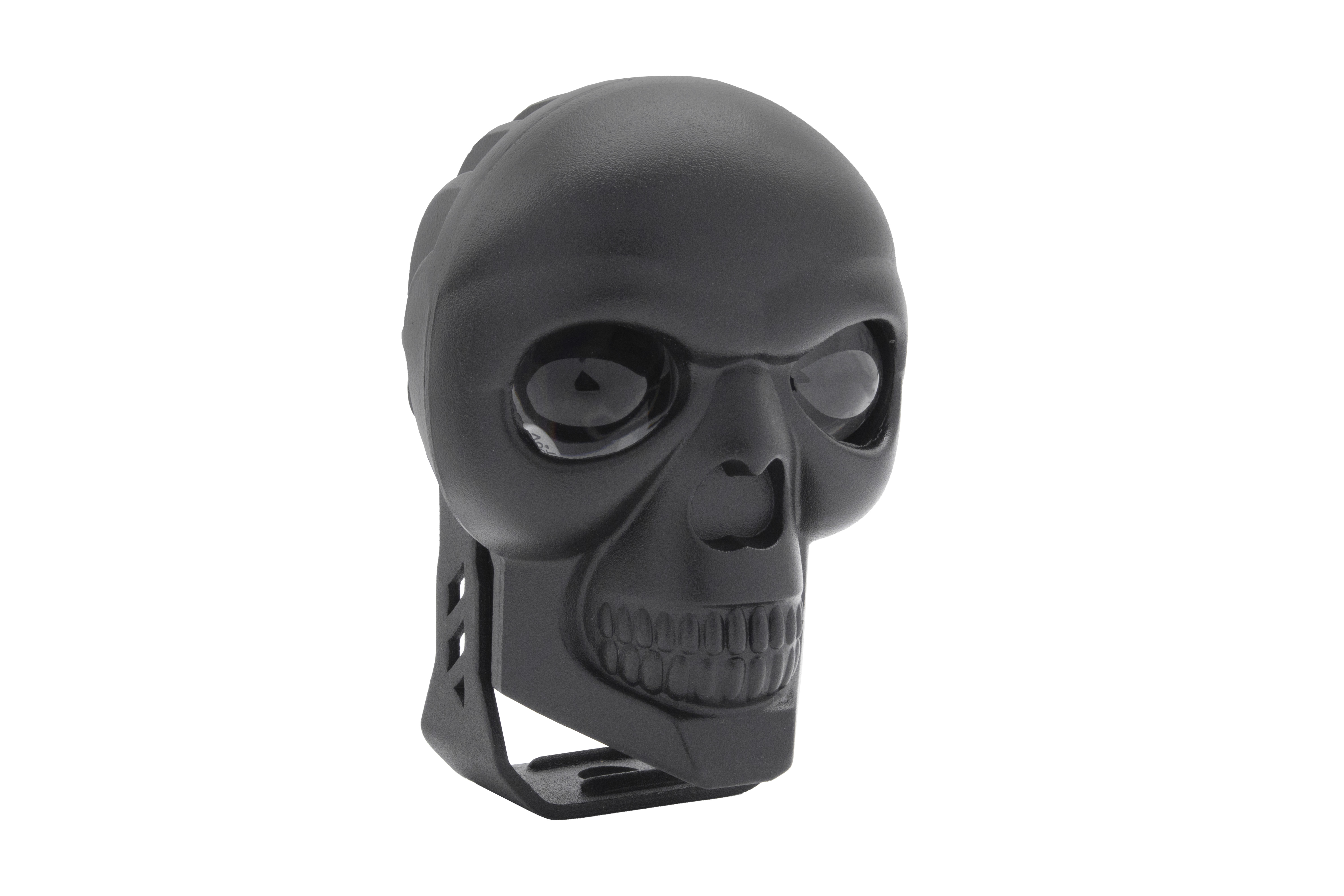 Faro Led Para Moto 2 Colores De Calavera Luz Bca/ambar 20w