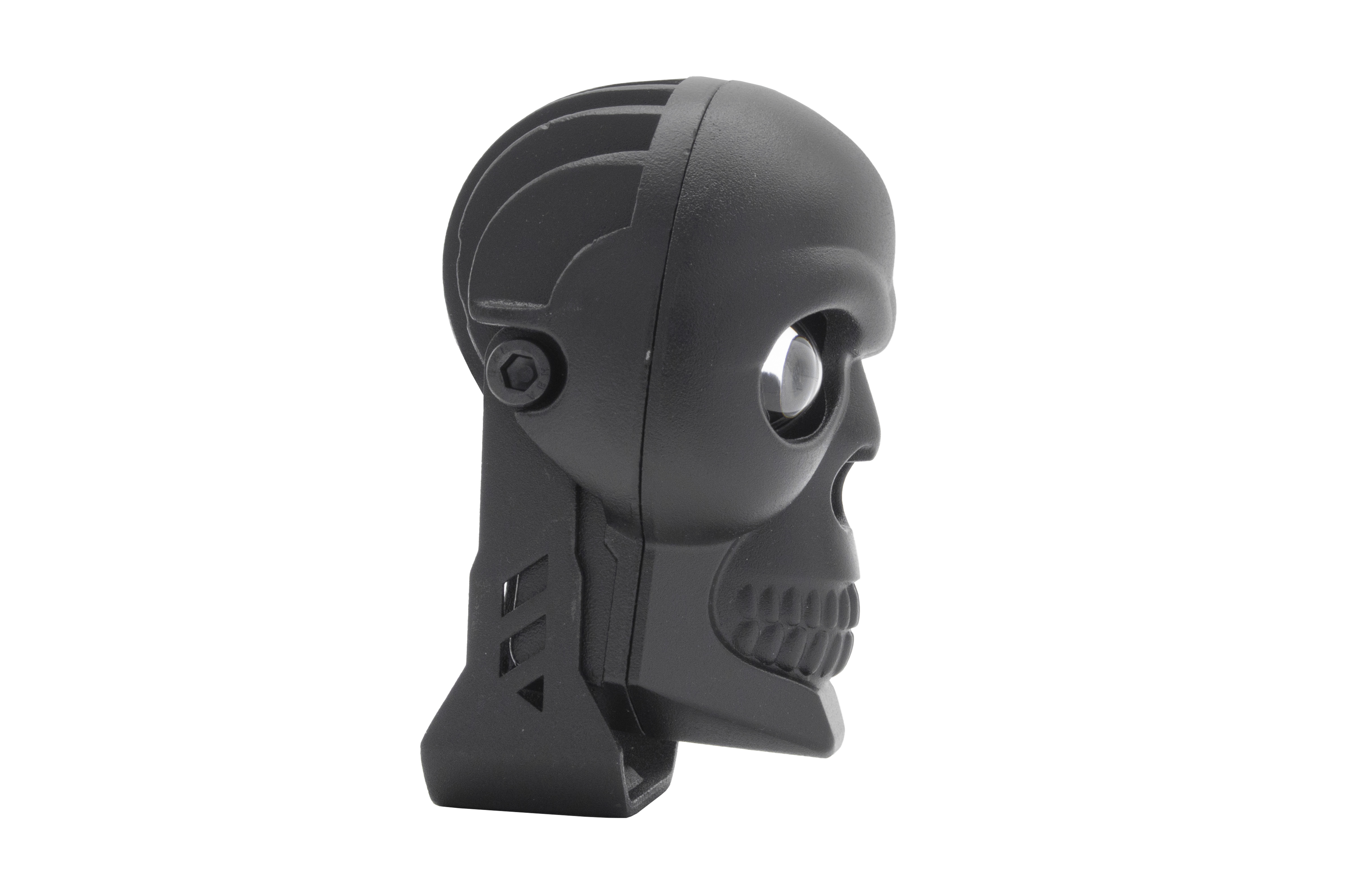 Faro Led Para Moto 2 Colores De Calavera Luz Bca/ambar 20w
