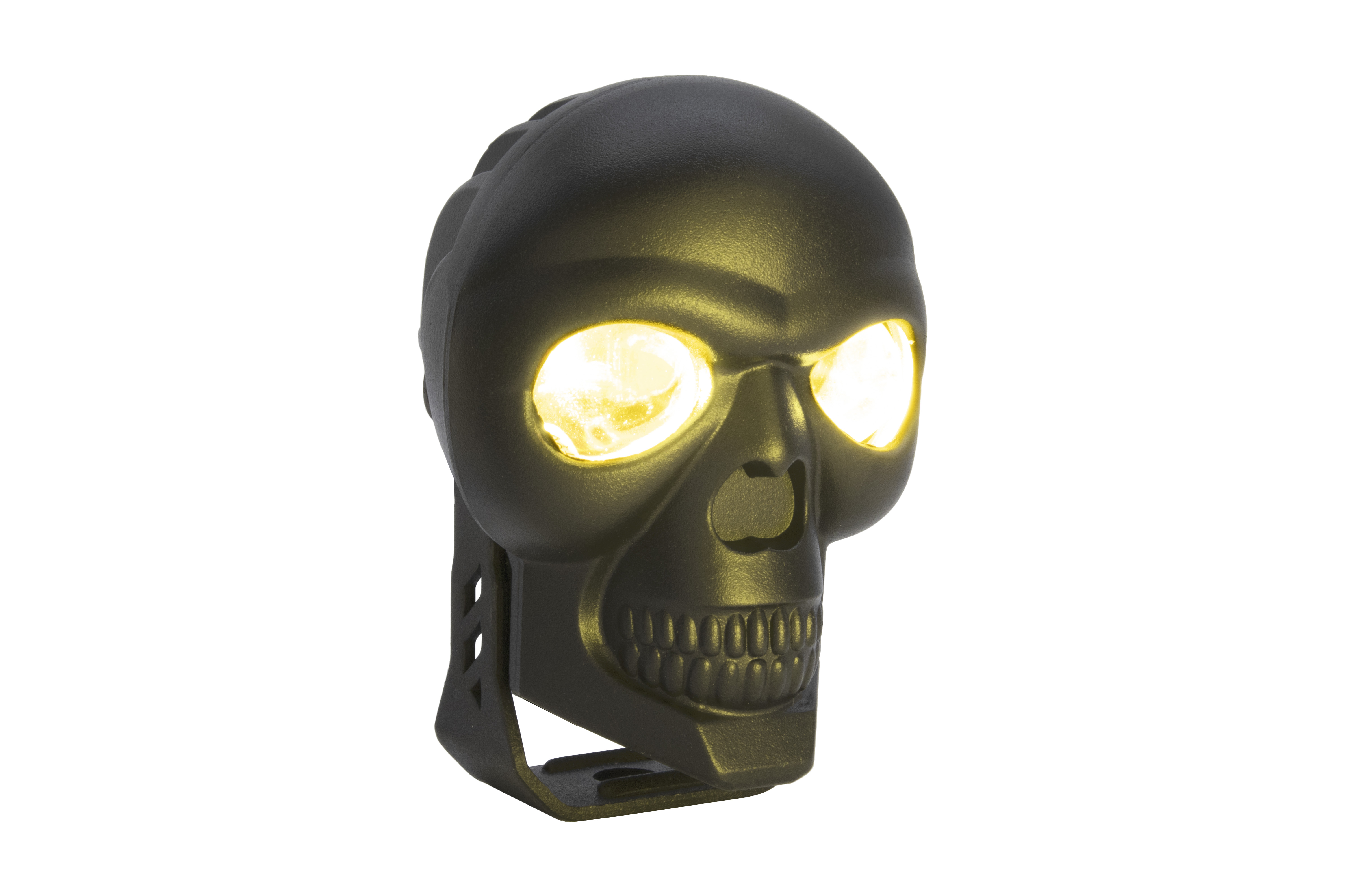 Faro Led Para Moto 2 Colores De Calavera Luz Bca/ambar 20w