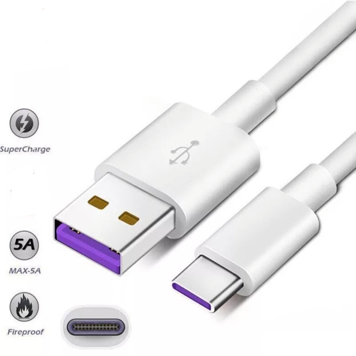 Cargador De Pared Tipo V8 Carga Rápida Compatible Huawei