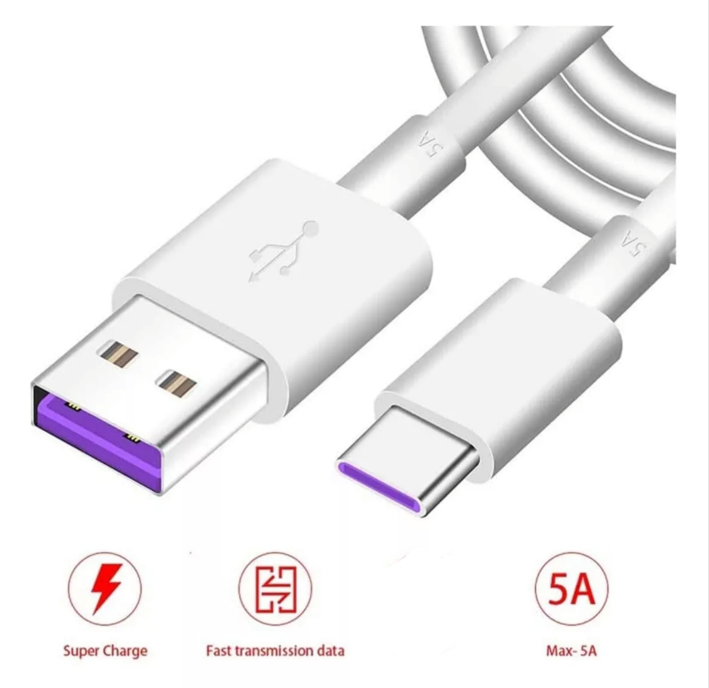 Cargador De Pared Tipo V8 Carga Rápida Compatible Huawei