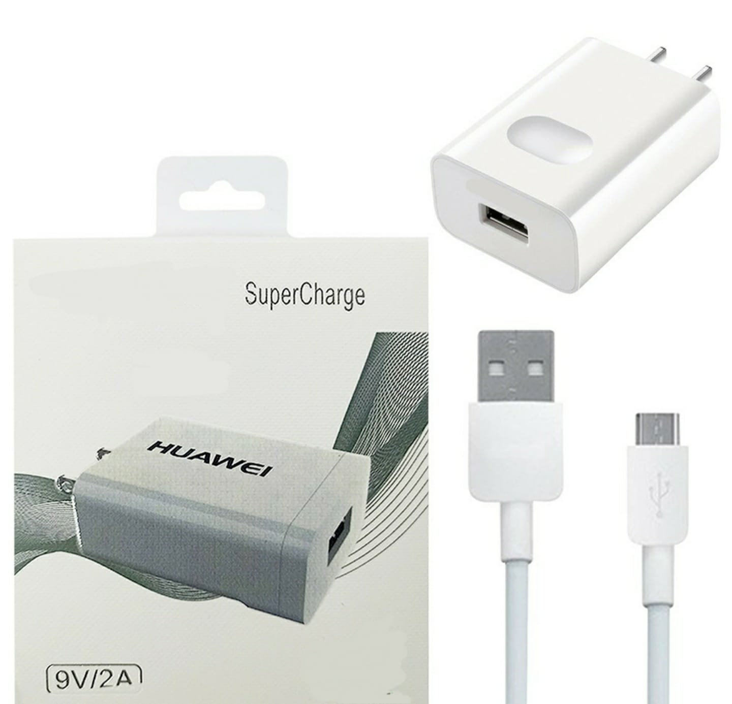 Cargador De Pared Tipo V8 Carga Rápida Compatible Huawei