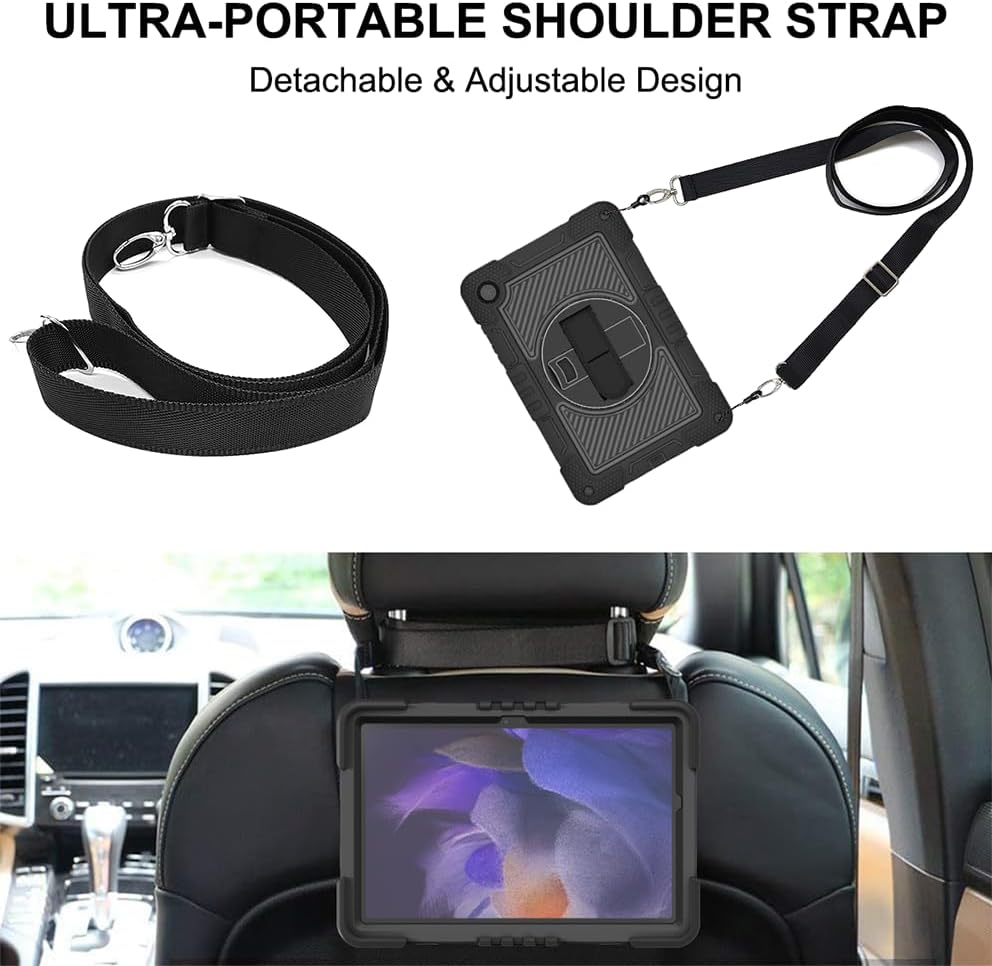 Funda Uso Rudo Para Tablet Samsung Galaxy Tab A9 Sm-X110/ X115/X117 8.7 2023 (Negro).