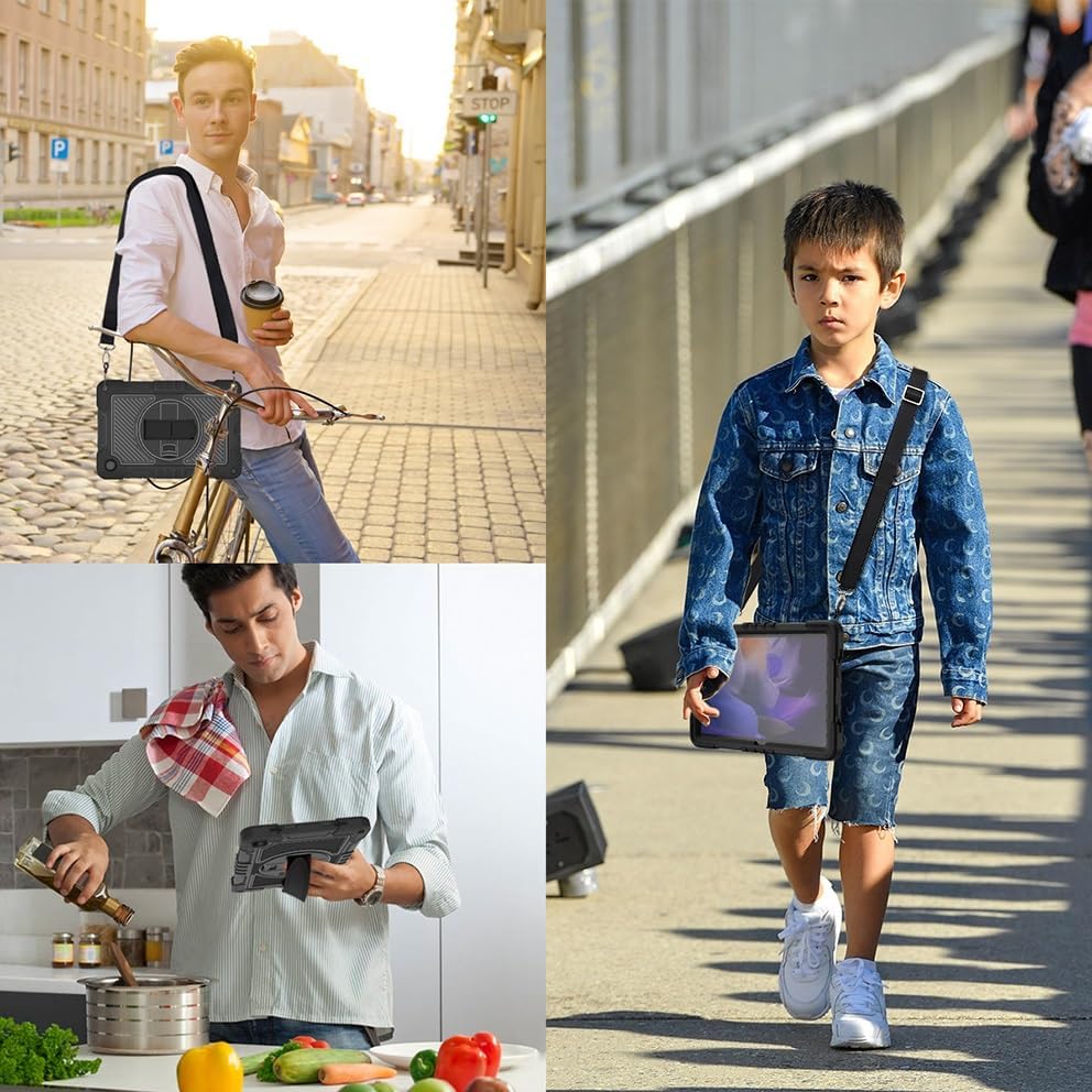 Funda Uso Rudo Para Tablet Samsung Galaxy Tab A9 Sm-X110/ X115/X117 8.7 2023 (Negro).