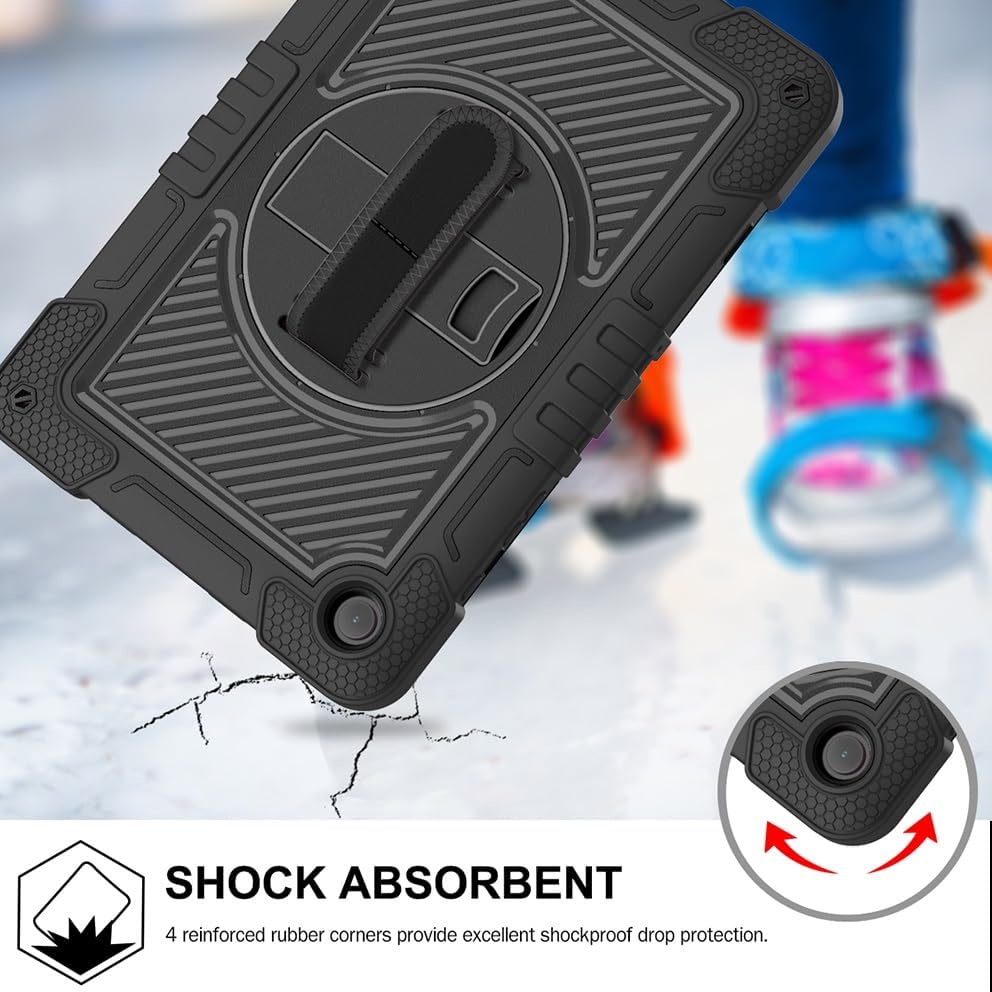 Funda Uso Rudo Para Tablet Samsung Galaxy Tab A9 Sm-X110/ X115/X117 8.7 2023 (Negro).