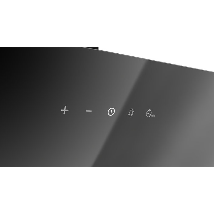 Campana de Pared Teka DVN 64030 TCL BK de 60 cm Cristal Negro.