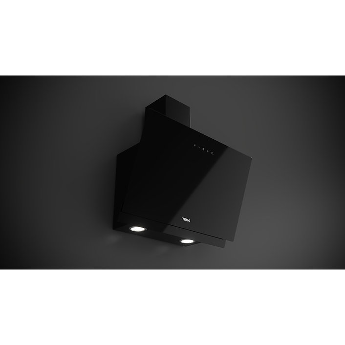 Campana de Pared Teka DVN 64030 TCL BK de 60 cm Cristal Negro.