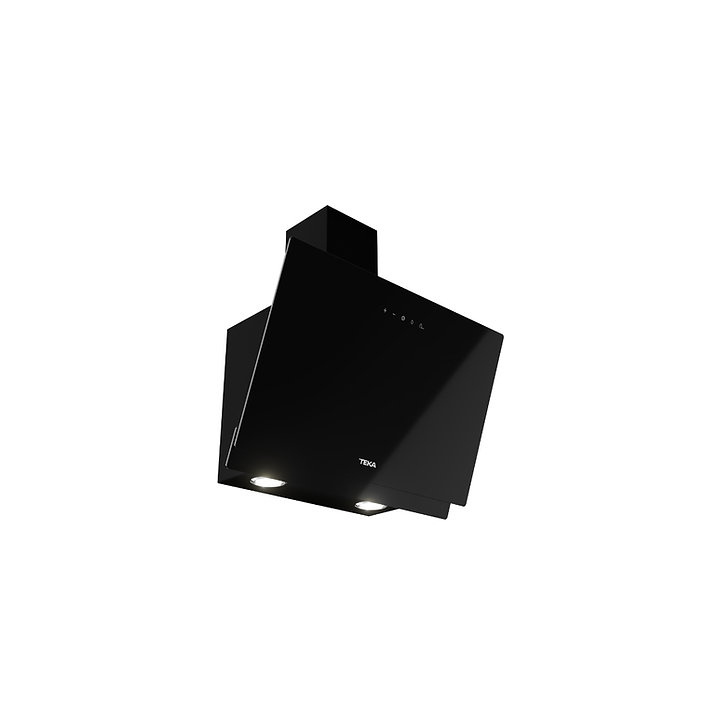 Campana de Pared Teka DVN 64030 TCL BK de 60 cm Cristal Negro.