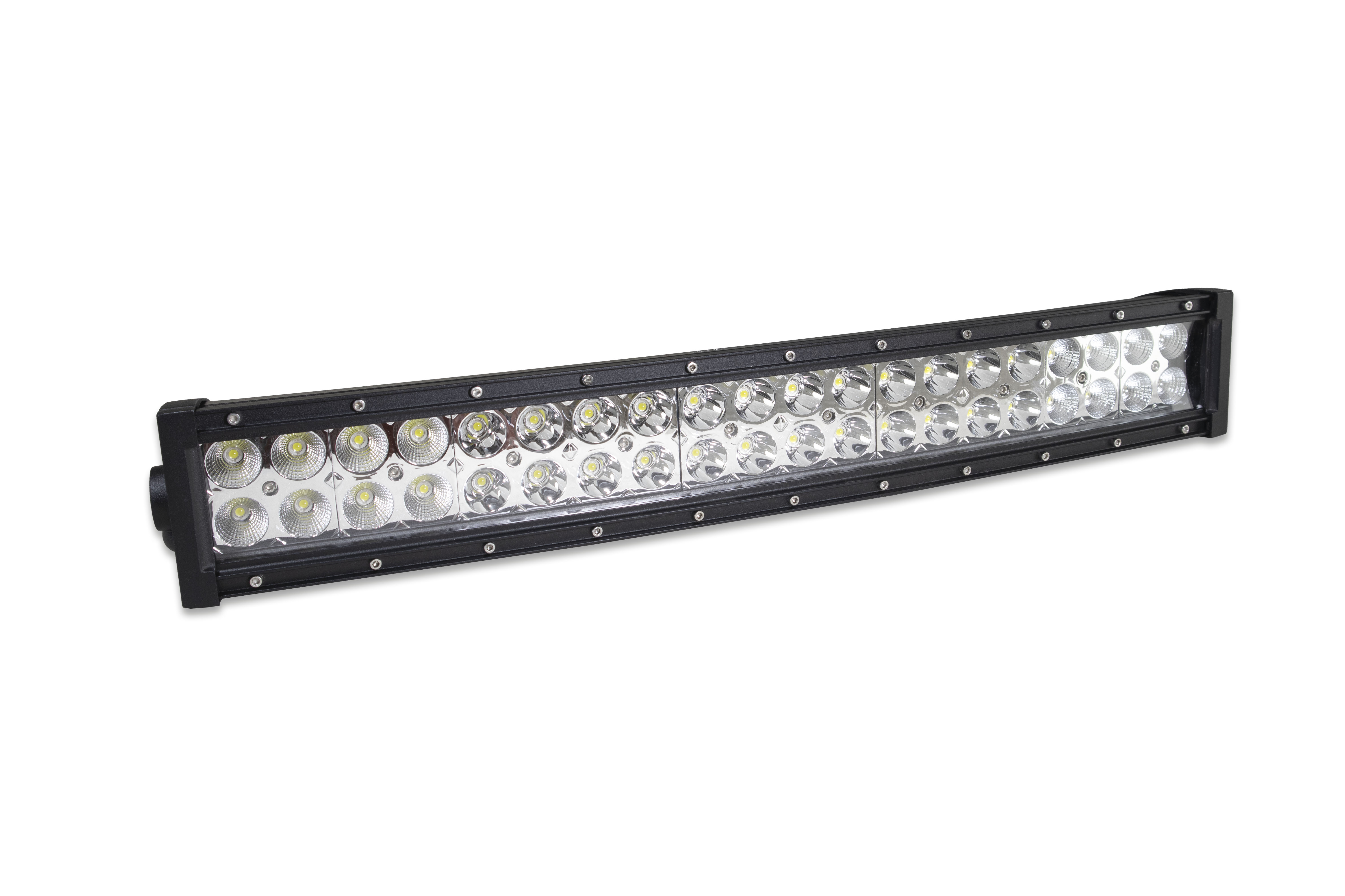 Barra Led Curva Faro 40 Led 24 Pulgadas Luz Blanco Con Base