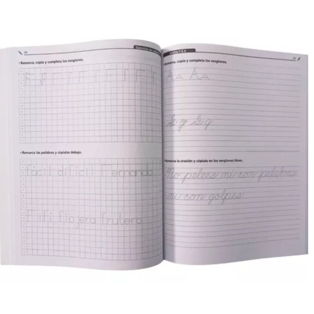 Ejercicios De Caligrafía, Letra Script Y Cursiva, Primaria 2- Larousse