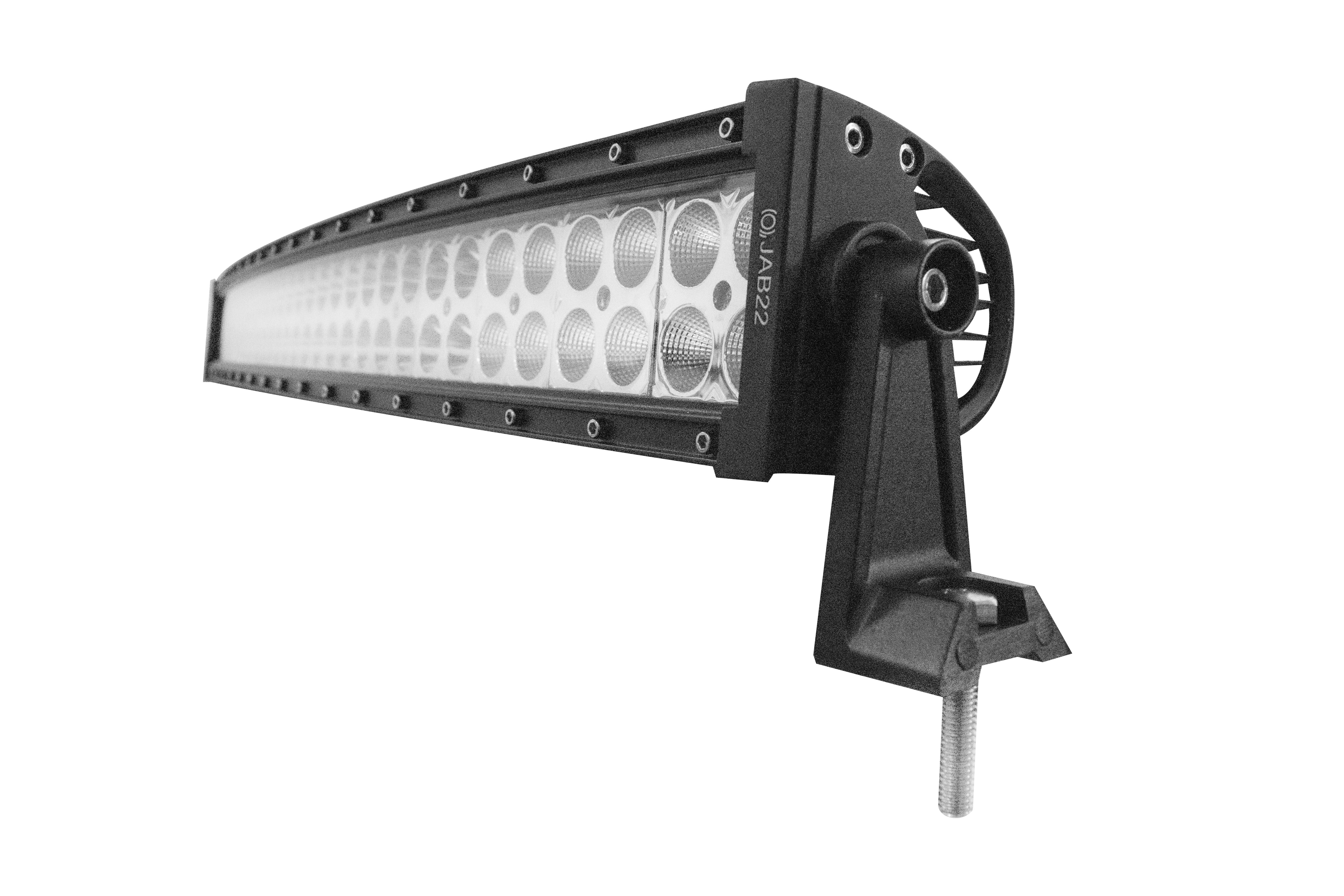 Barra Led Curva Faro 40 Led 24 Pulgadas Luz Blanco Con Base