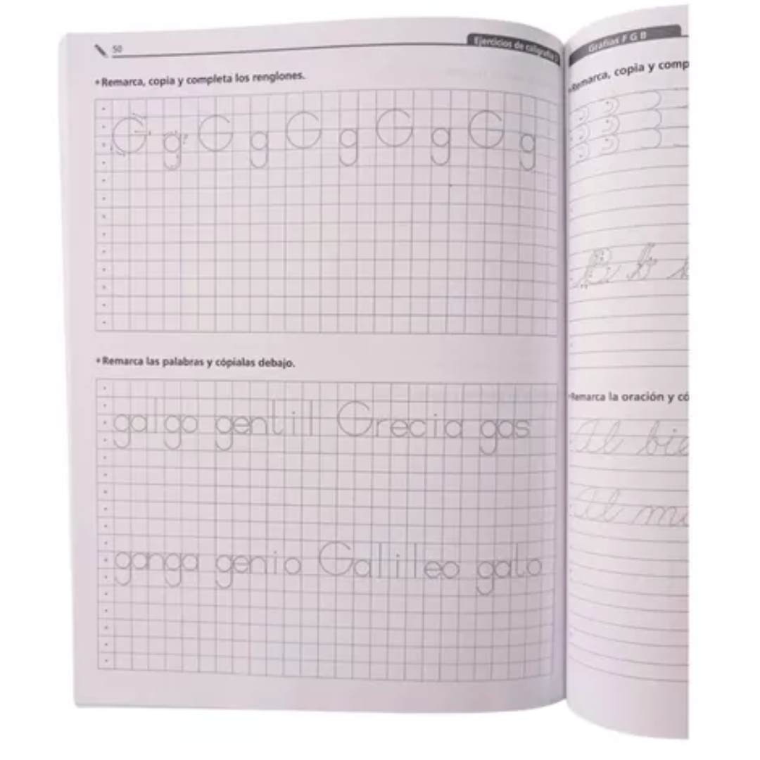 Ejercicios De Caligrafía, Letra Script Y Cursiva, Primaria 3 - Larousse