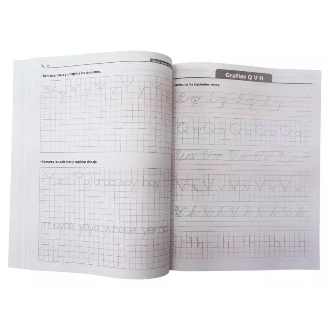 Ejercicios De Caligrafía, Letra Script Y Cursiva, Primaria 1- Larousse